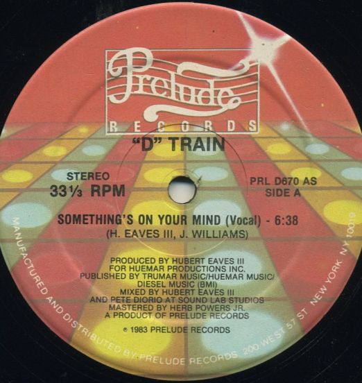 D-Train ‎– Something's On Your Mind - Prelude 12"