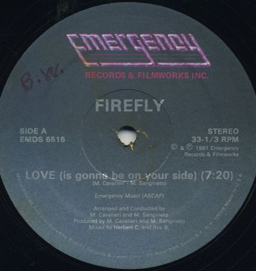 Firefly – Love (Is Gonna Be On Your Side) - Emergency 12"