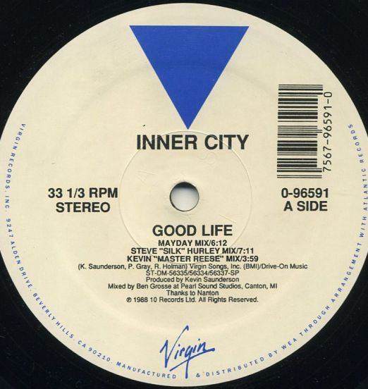 Inner City ‎– Good Life - Virgin 12"