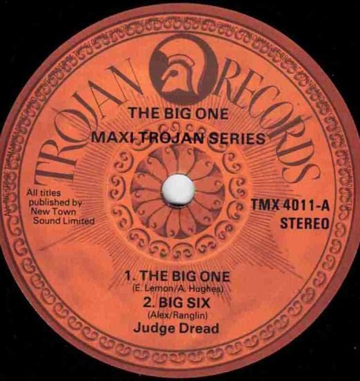Judge Dread - The Big One And Big Six b/w Big Seven And Big Eight - Trojan UK 7"