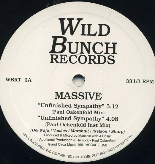 Massive Attack - Unfinished Sympathy - Wild Bunch Records 12"