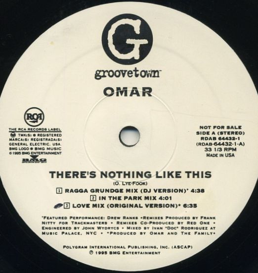 Omar - There's Nothing Like This (Trackmasters Remix) - Groovetown DJ 12"