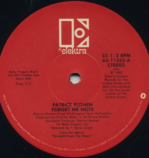 Patrice Rushen ‎– Forget Me Nots - Elektra 12"