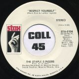 The Staple Singers – Respect Yourself STEREO b/w MONO – Stax DJ 7″