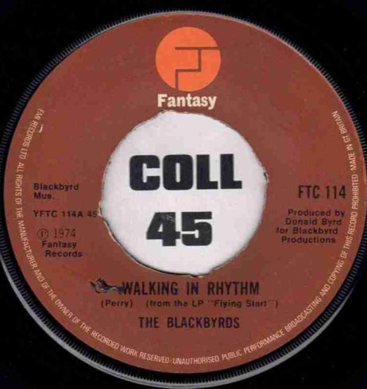 The Blackbyrds – Walking In Rhythm b/w The Baby - Fantasy UK 7"