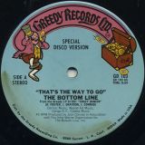 The Bottom Line – That’s The Way To Go (Special Disco Version) b/w Crazy Dancin (Special Disco Version) – Greedy 12″