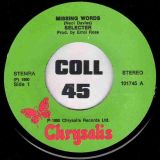 The Selecter – Missing Words b/w Carry Go Bring Home – Chrysalis NL 7″