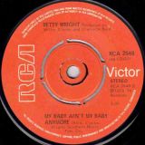 Betty Wright – Where Is The Love b/w My Baby Ain’t My Baby Anymore – Rca UK 7″