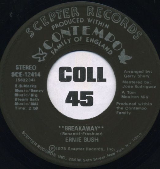 Ernie Bush - Breakaway b/w (Disco Version) - Scepter 7"
