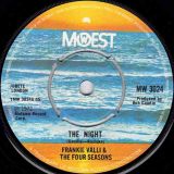 Frankie Valli & The Four Seasons – The Night b/w When The Morning Comes – Mowest UK 7″