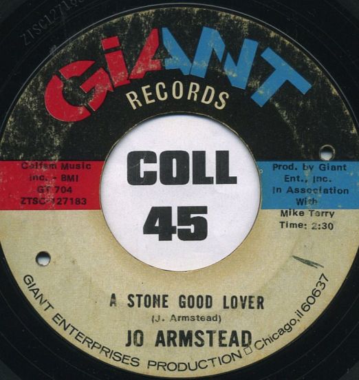 Jo Armstead - A Stone Good Lover b/w The Urge Keeps Coming - Giant 7"