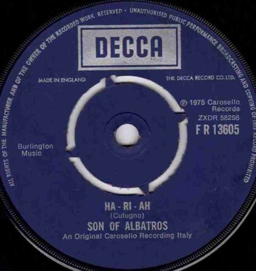 Son Of Albatros - Ha-Ri-Ah b/w Africa - Decca UK 7"