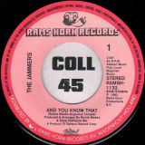 The Jammers – And You Know That b/w (Instrumental) – Rams Horn NL 7″