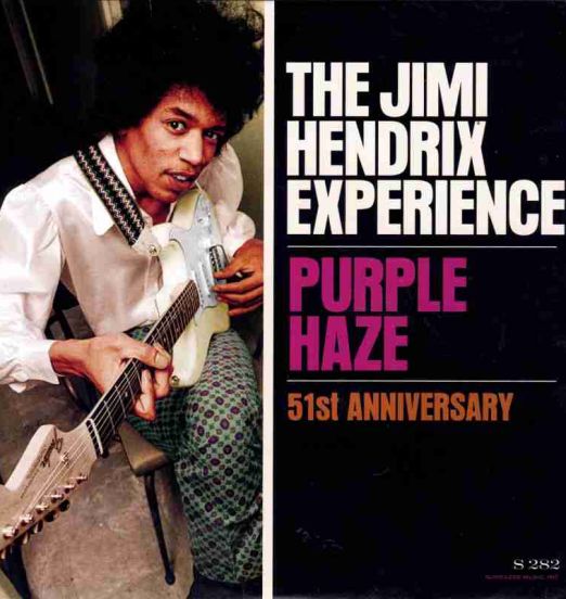 The Jimi Hendrix Experience - Purple Haze b/w 51st Anniversary - Sundazed 7"
