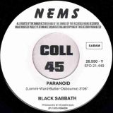 Black Sabbath – Paranoid b/w Tomorrow’s Dream – Nems BE 7″