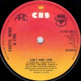 Earth, Wind & Fire – September b/w Can’t Hide Love – Cbs UK 7″