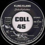 Kraftwerk – Das Model b/w The Model – Kling Klang GER 7″