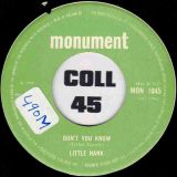 Little Hank – Mister Bang Bang Man b/w Don’t You Know – Monument BE 7″