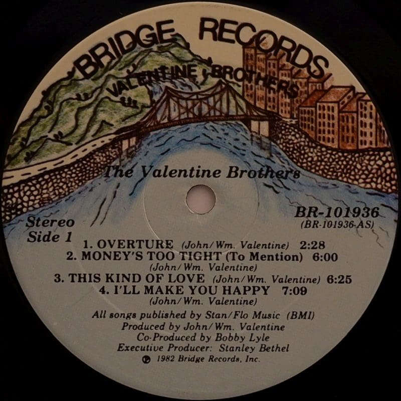 The Valentine Brothers - First Take - Bridge LP -