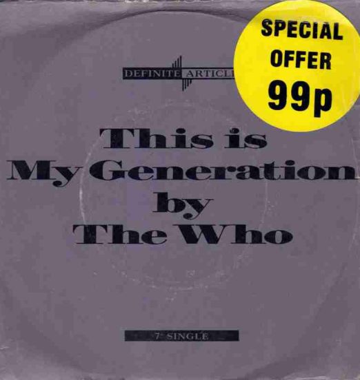 The Who - The Generation b/w Substitute - Polydor UK 7"