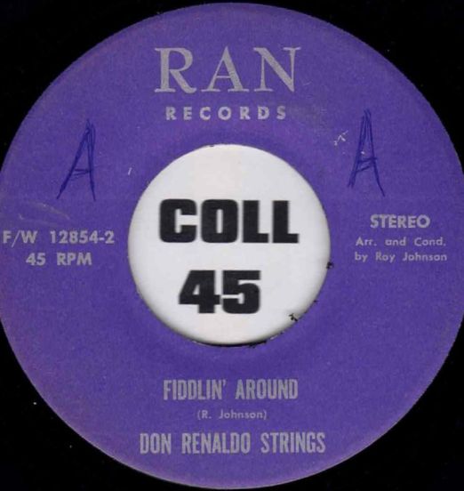 Don Renaldo Strings - Fiddlin' Around b/w Stringin' Along - Ran 7"