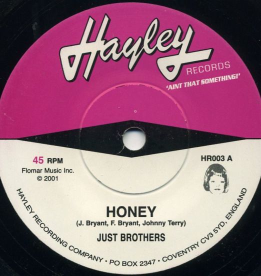 Just Brothers - Honey b/w Carlena - Hayley UK 7"