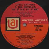 Little Anthony And The Imperials – Out Of Sight, Out Of Mind – United Artists LP
