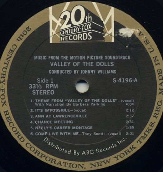 O.S.T.-ValleyOfTheDolls-Label
