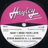 Steve Mancha – Girl Have Pity b/w Steve Mancha & J.J. Barnes – Baby I Need Your Love – Hayley UK 7″