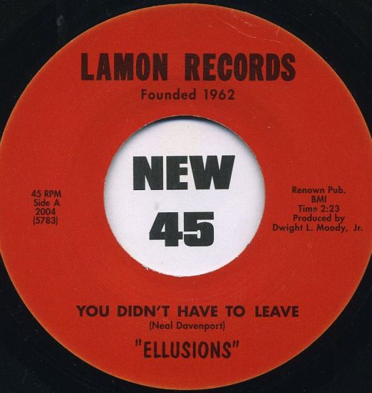 Ellusions - You Didn't Have To Leave b/w You Didn't Have To Leave - Lamon UK 7"