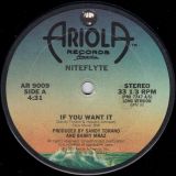 Niteflyte – If You Want It b/w I Wonder (If I’m Falling In Love Again) – Ariola 12″