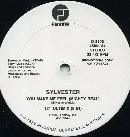 Sylvester – You Make Me Feel (Mighty Real) - Fantasy DJ 12"