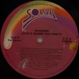 The Whispers – Love Is Where You Find It – Solar LP