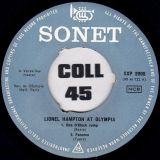 Lionel Hampton – In Concert (“Crazy Man” Hamp – Vol. 1) – Sonet DEN 7″
