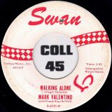 Mark Valentino – The Push And Kick b/w Walking Alone – Swan 7″