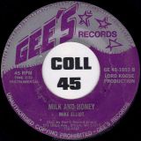Junior English – One And Only Lover b/w Mike Elliot – Milk And Honey – Gee’s 7″