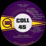 Rick James – You And I b/w Hollywood – Gordy 7″