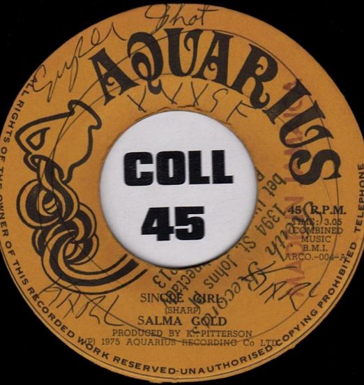 Salma Gold - Single Girl b/w Version - Aquarius JA 7"