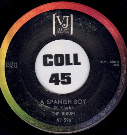 The Rubies - A Spanish Boy b/w Deeper - Vee Jay 7"