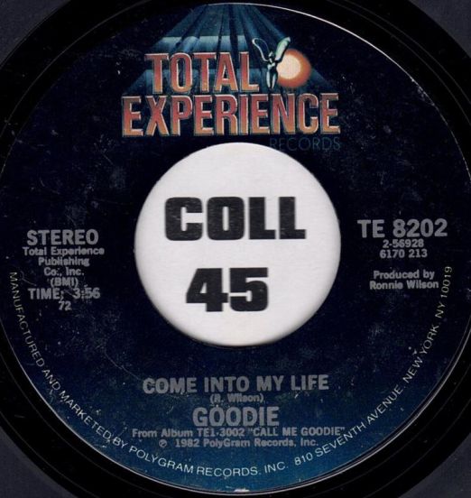 Goodie - Come Into My Life b/w Do Something - Total Experience 7"