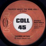 Harmon Bethea – Talking About The Boss And I b/w Roaches – Musicor 7″