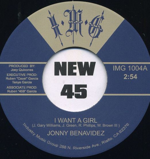 *JUST IN!* Jonny Benavidez - I Want A Girl b/w Aint No Big Thing - IMG 7"