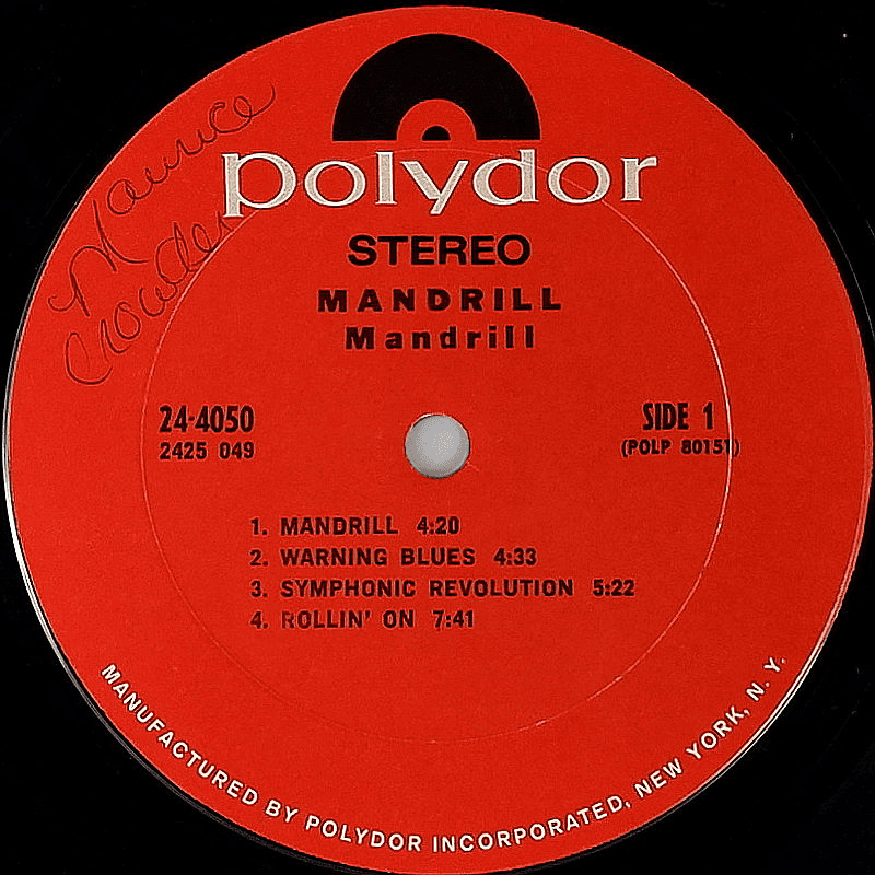 Mandrill - Same - Polydor LP -