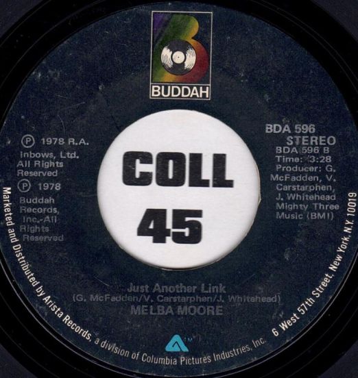 Melba Moore - Just Another Link b/w I Don't Know No One Else To Turn To - Buddah 7"