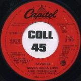 Tavares – Positive Forces b/w Never Had A Love Like This Before – Capitol 7″