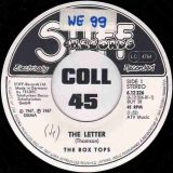 The Boxtops – The Letter b/w Cry Like A Baby – Stiff GER 7″