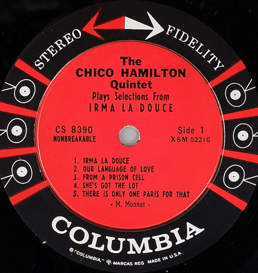 TheChicoHamiltonQuintet-PlayIrmaLaDouceLABEL