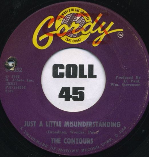 The Contours - Just A Little Misunderstanding b/w Determination - Gordy 7"