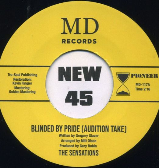 *JUST IN!* The Sensations - Blinded By Pride b/w I Found A Love - MD UK 7"