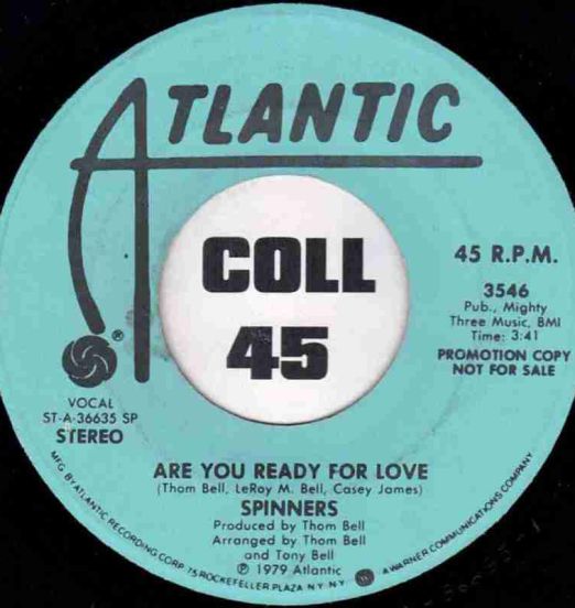 Spinners - Are You Ready For Love STEREO b/w MONO version - Atlantic DJ 7"